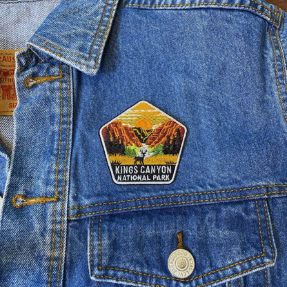 Kings Canyon National Park Patch on a backpack – iron-on embroidered patch