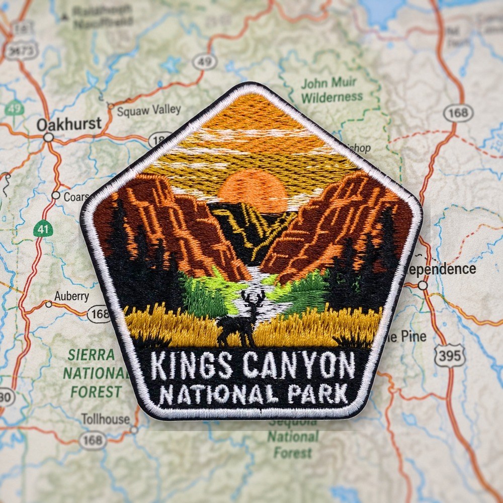 Kings Canyon National Park Patch – embroidered iron-on patch