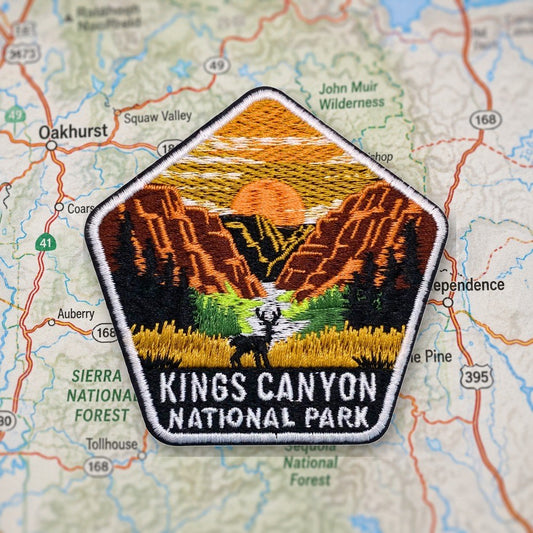 Kings Canyon National Park Patch – embroidered iron-on patch