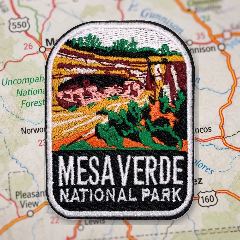 Mesa Verde National Park Patch – embroidered iron-on patch