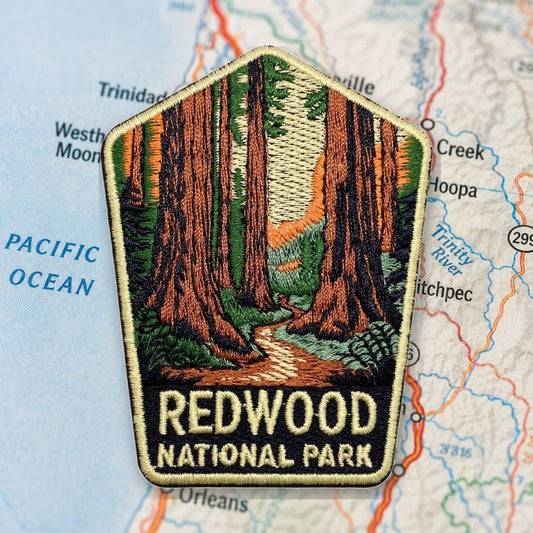 Redwood National Park Patch – embroidered iron-on patch