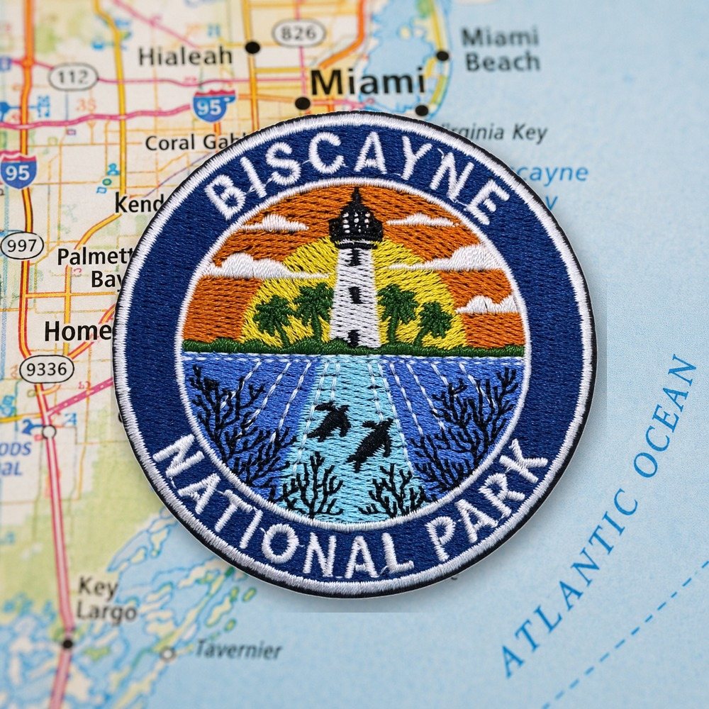 Biscayne National Park Patch – embroidered iron-on patch