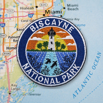 Biscayne National Park Patch – embroidered iron-on patch