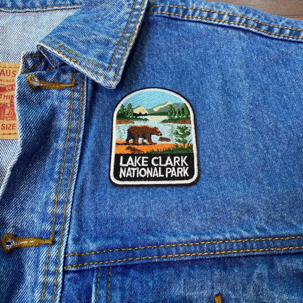 Lake Clark National Park Patch on a backpack – iron-on embroidered patch
