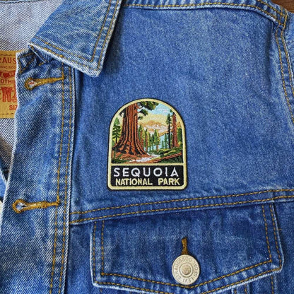 Sequoia National Park Patch on a backpack – iron-on embroidered patch
