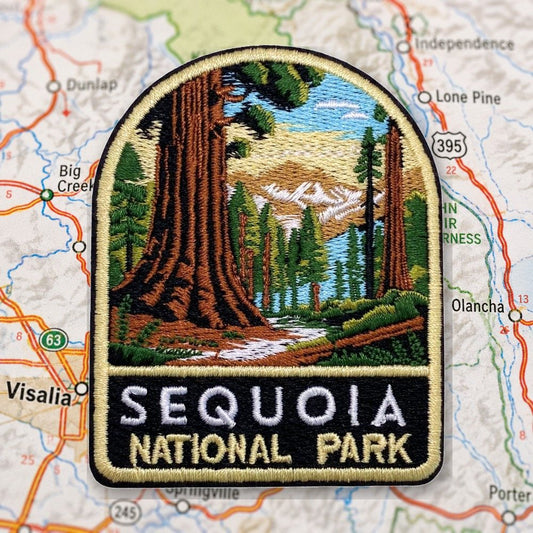 Sequoia National Park Patch – embroidered iron-on patch