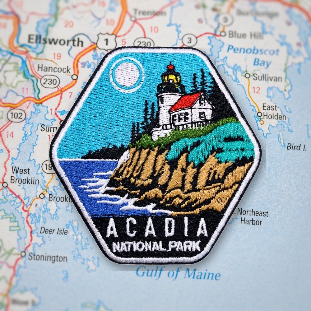 Acadia National Park Patch – embroidered iron-on patch