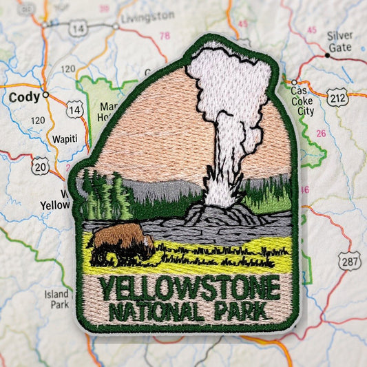 Yellowstone National Park Patch – embroidered iron-on patch