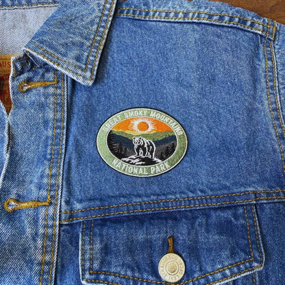 Great Smoky Mountains National Park Patch on a backpack – iron-on embroidered patch
