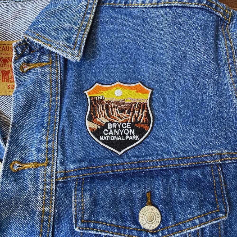 Bryce Canyon National Park Patch on a backpack – iron-on embroidered patch