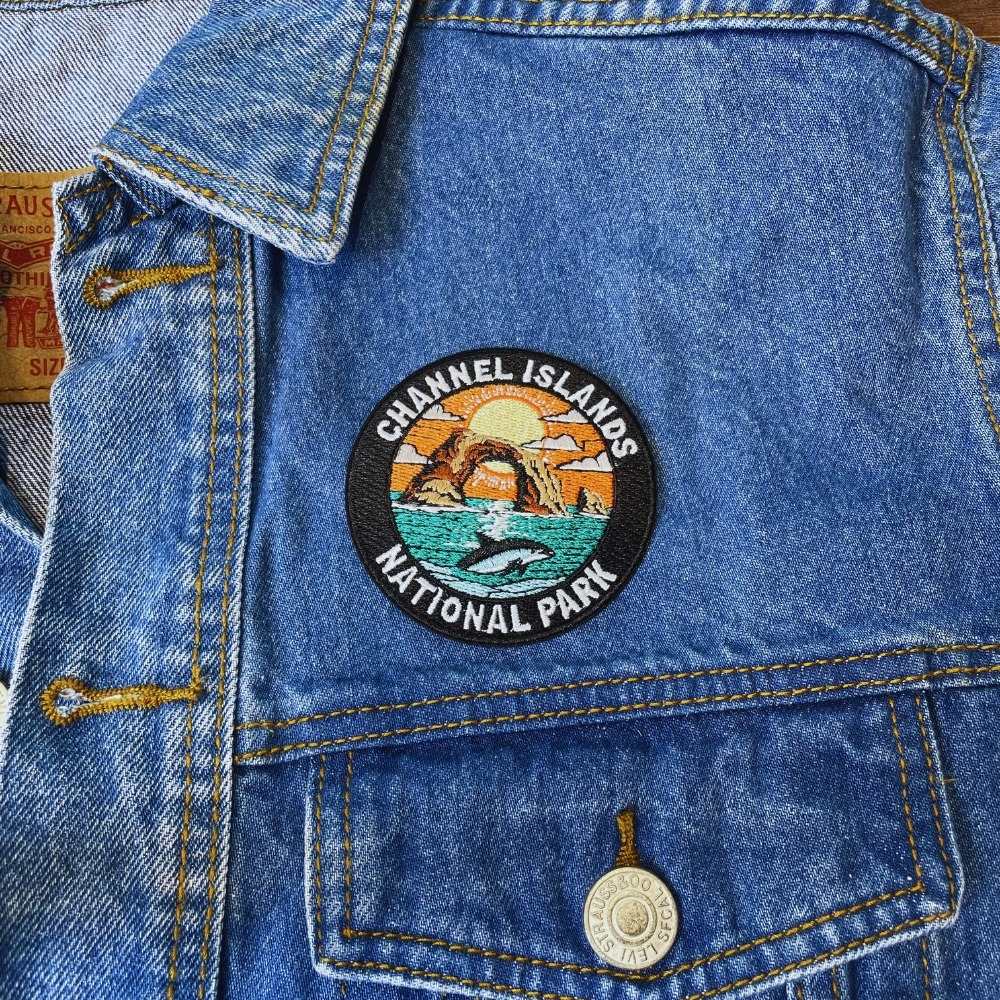Channel Islands National Park Patch on a backpack – iron-on embroidered patch