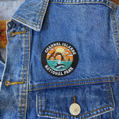 Channel Islands National Park Patch on a backpack – iron-on embroidered patch