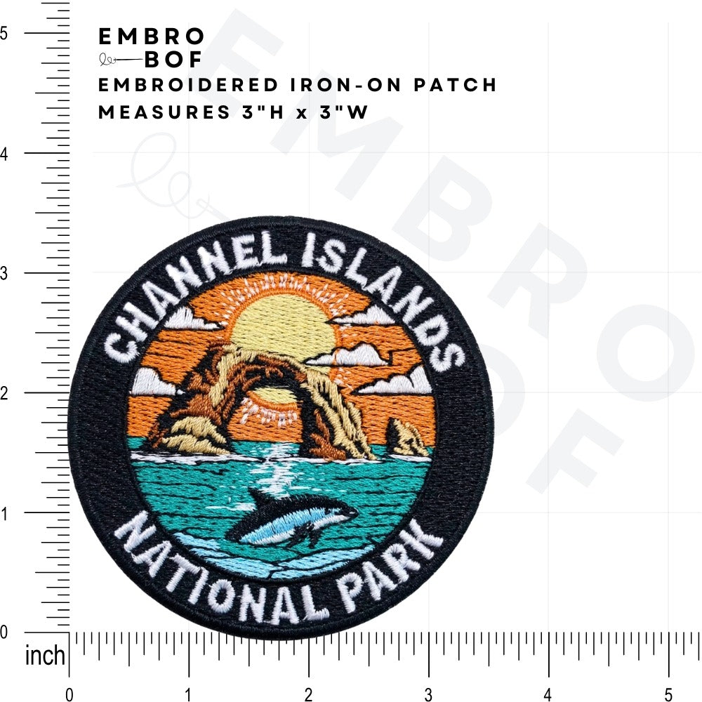 Channel Islands National Park Patch size reference – embroidered patch