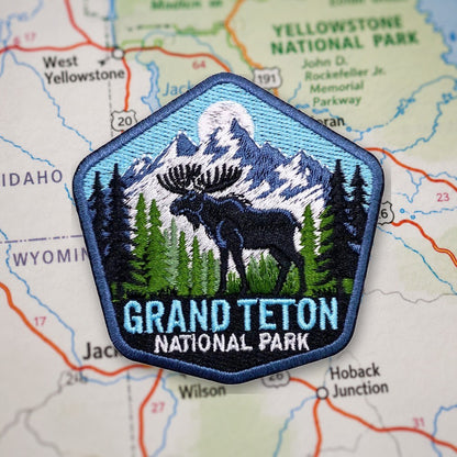 Grand Teton National Park Patch – embroidered iron-on patch