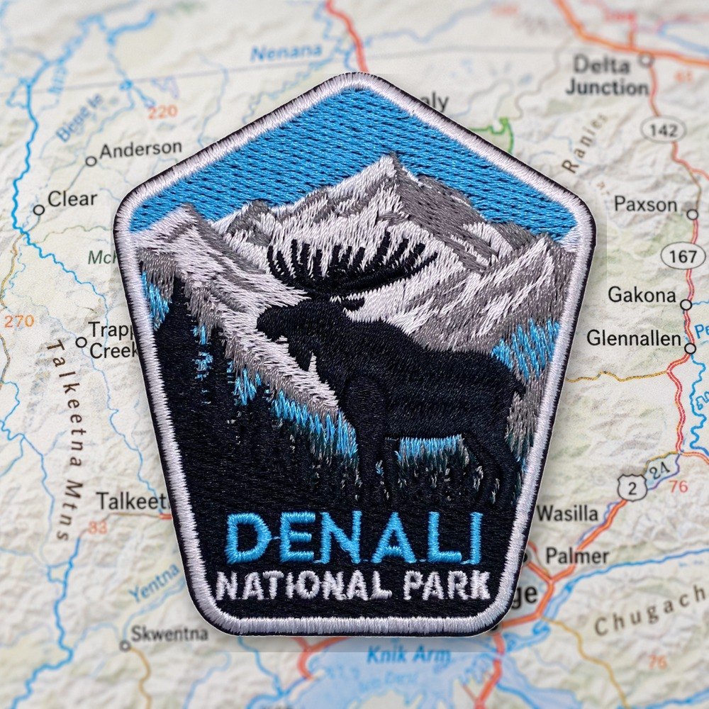 Denali National Park Patch – embroidered iron-on patch
