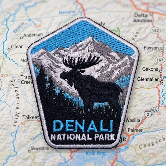 Denali National Park Patch – embroidered iron-on patch