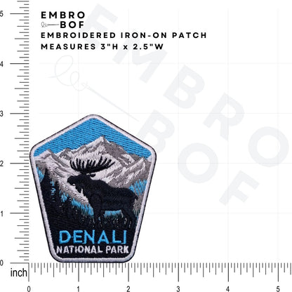 Denali National Park Patch size reference – embroidered patch