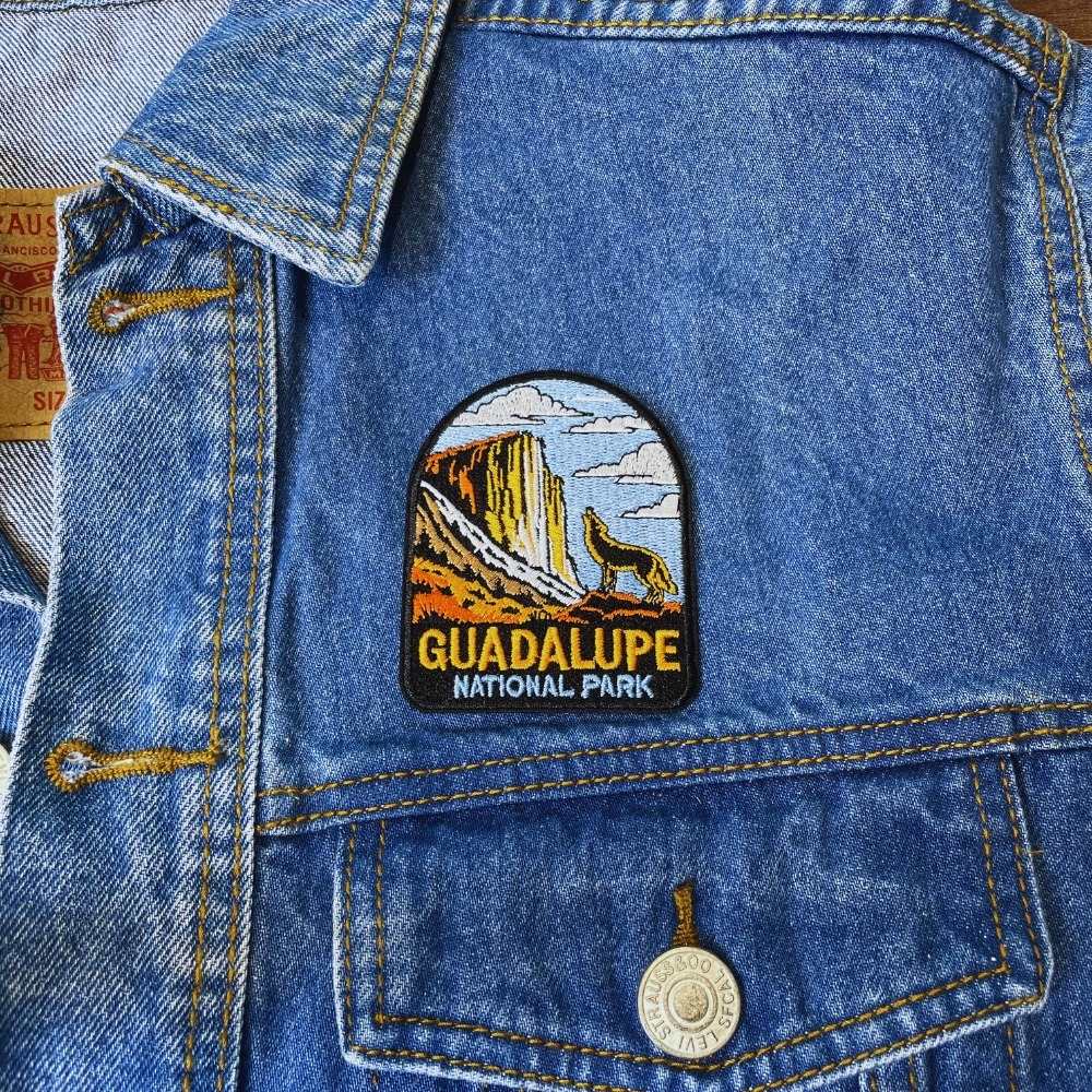 Guadalupe Mountains National Park Patch on a backpack – iron-on embroidered patch