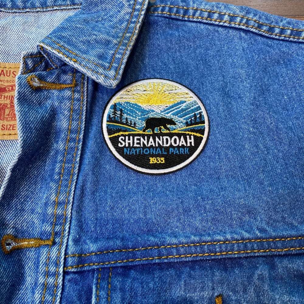 Shenandoah National Park Patch on a backpack – iron-on embroidered patch