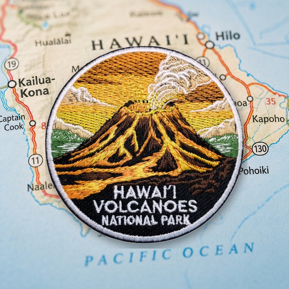 Hawaii Volcanoes National Park Patch – embroidered iron-on patch