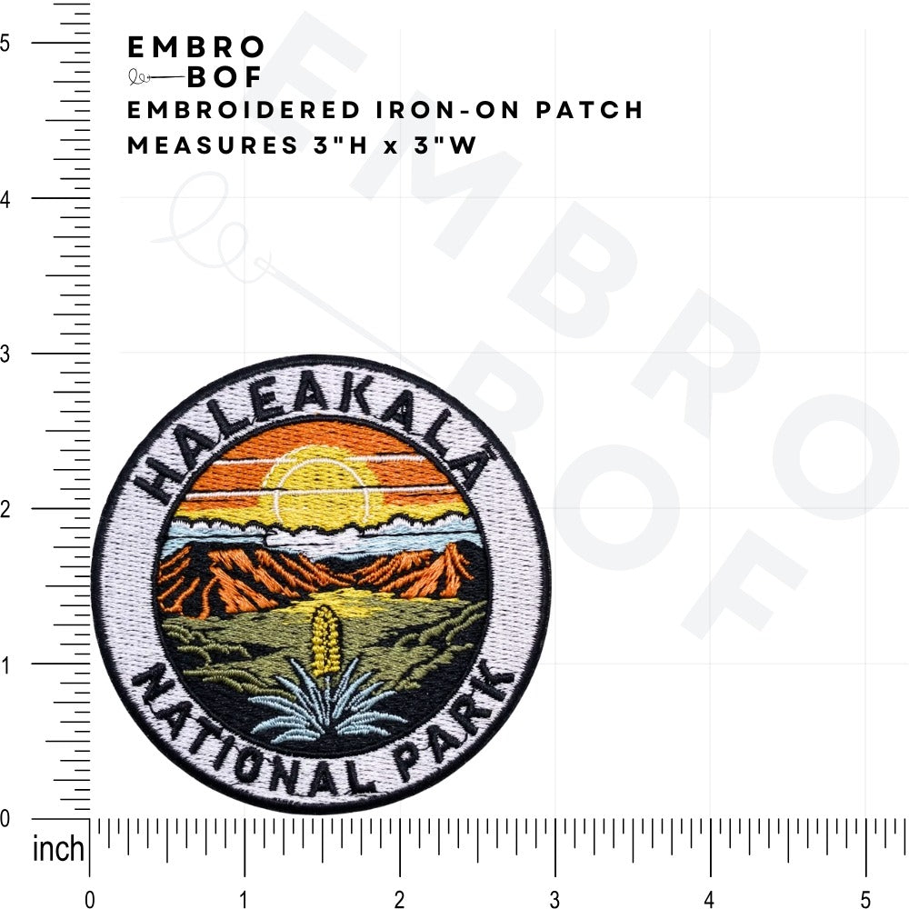Haleakala National Park Patch size reference – embroidered patch