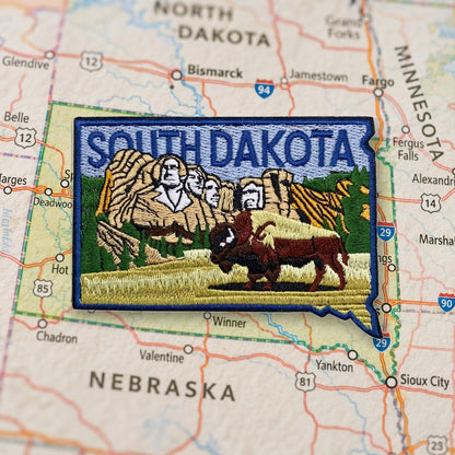 South Dakota Patch – embroidered iron-on patch