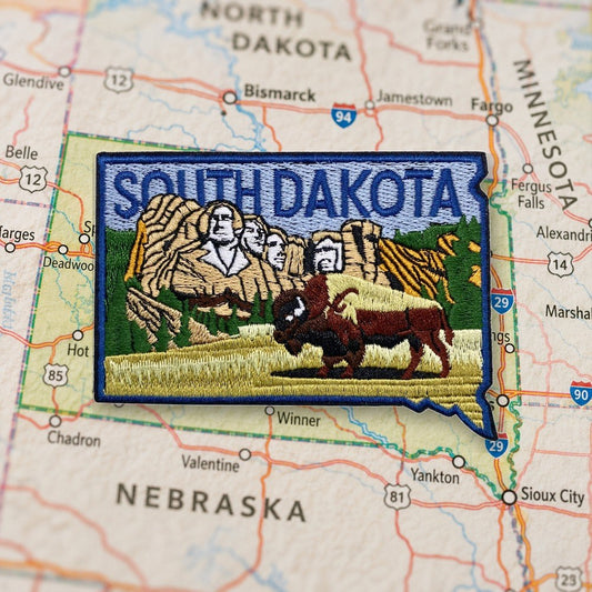 South Dakota Patch – embroidered iron-on patch