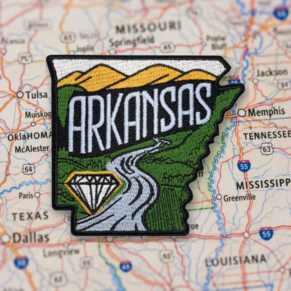 Arkansas Patch – embroidered iron-on patch