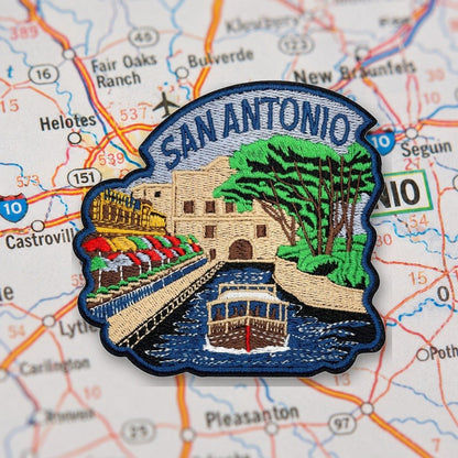 San Antonio Patch – embroidered iron-on patch