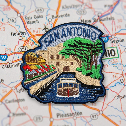 San Antonio Patch – embroidered iron-on patch